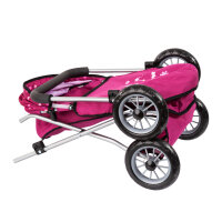 Puppenwagen - Smarty mit Tasche und Korb, 58 x 37,5 x 57 cm