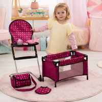 Puppen Reiseset mit Tasche und Zubehör, 5 Teile