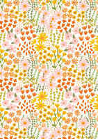 Geschenkpapier - Blumenwiese, 70 cm x 2 m