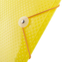 Sammelmappe PP - mit Gummizugverschluss & Rückenschild, pastell limone, DIN A4