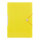 Sammelmappe PP - mit Gummizugverschluss & Rückenschild, pastell limone, DIN A4