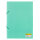 Sammelmappe PP - mit Gummizugverschluss & Rückenschild, pastell mint, DIN A4