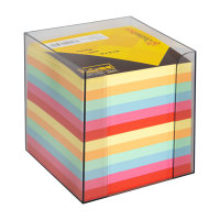 Zettelbox, 700 Blatt, 9 x 9 cm, lose, 80 g/m&sup2;, farbig