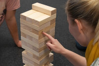 Reise Wackelturm - 15 x 5 x 5 cm, aus Holz, FSC® 100 %
