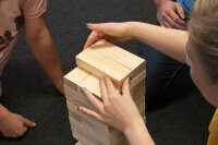 Reise Wackelturm - 15 x 5 x 5 cm, aus Holz, FSC® 100 %