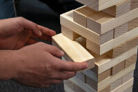 Reise Wackelturm - 15 x 5 x 5 cm, aus Holz, FSC® 100 %