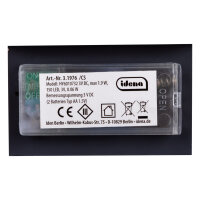 Idena LED Weihnachtsdeko - Glock im Glas, dunkelbraun, 12 x 6.2 x 11 cm