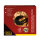 Idena LED Weihnachtsdeko - Glock im Glas, dunkelbraun, 12 x 6.2 x 11 cm