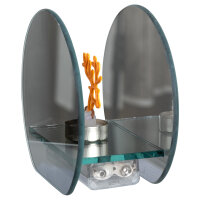 Idena LED Weihnachtsdeko - LED Elch, im Glas, dunkelbraun, 12 x 6.2 x 11 cm