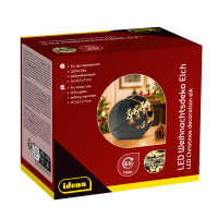 Idena LED Weihnachtsdeko - LED Elch, im Glas,...