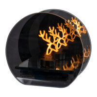 Idena LED Weihnachtsdeko - LED Elch, im Glas, dunkelbraun, 12 x 6.2 x 11 cm