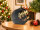 Idena LED Weihnachtsdeko - LED Elch, im Glas, dunkelbraun, 12 x 6.2 x 11 cm