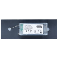 Idena LED Dekolicht - 3 Kerzen, im Glas, dunkelbraun, 18 x 6.2 x 12 cm