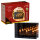 Idena LED Dekolicht - 3 Kerzen, im Glas, dunkelbraun, 18 x 6.2 x 12 cm