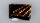Idena LED Dekolicht - 3 Kerzen, im Glas, dunkelbraun, 18 x 6.2 x 12 cm
