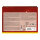 Idena LED Dekolicht - 3 Kerzen, im Glas, dunkelbraun, 18 x 6.2 x 12 cm