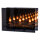 Idena LED Dekolicht - 3 Kerzen, im Glas, dunkelbraun, 18 x 6.2 x 12 cm
