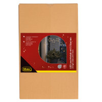 Idena LED Leuchtstab - 5 Sterne, schwarz, 45/52 cm,...