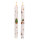 Idena LED Adventskalender - 2er Set, Echtwachskerze, Flackerlicht, weiß, Ø2 x 24 cm, 6h Timer, Fernbedienung