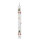 Idena LED Adventskalender - 2er Set, Echtwachskerze, Flackerlicht, weiß, Ø2 x 24 cm, 6h Timer, Fernbedienung