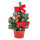 Idena Deko Weihnachtsbaum - geschmückt, 6h-Timer, rot, 20 cm