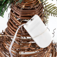 Idena Dekoanhänger - Weihnachtsglocke geschmückt, 6h-Timer, rot, 17,5 cm