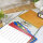 Buntes Register-Set mit 10 Blatt DIN A4 aus robustem PP-Material in verschiedenen Farben