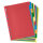 Buntes Register-Set mit 10 Blatt DIN A4 aus robustem PP-Material in verschiedenen Farben