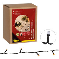 Idena Lichterkette - 200 maxi, LED, warmweiß, 8h...