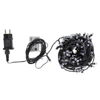 Idena Lichterkette - 200 maxi, LED, warmweiß, 8h Timer, 24,9 m, für Innen & Außen
