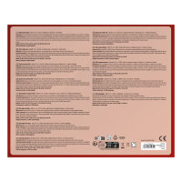 Idena LED Zuckerstange - 20 LED, warmweiß, 6h Timer, 5 Licht Modi, rot, 75 cm, für Innen, batteriebetrieben
