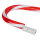 Idena LED Zuckerstange - 20 LED, warmweiß, 6h Timer, 5 Licht Modi, rot, 75 cm, für Innen, batteriebetrieben