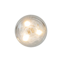 Idena Deko Lichter - 3 LED, warmweiß, wasserfest, silber, Ø3 x 2,4 cm, 10 Stück, Teelichter, batteriebetrieben