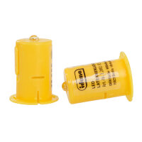 Idena Laternenlichter - 1 Led, weiß, Gehäuse gelb, 2,5 x 3 cm, 2 Stück, batteriebetrieben