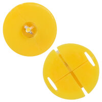 Idena Laternenlichter - 1 Led, weiß, Gehäuse gelb, 2,5 x 3 cm, 2 Stück, batteriebetrieben