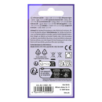 Idena Laternenlichter - 1 Led, weiß, Gehäuse gelb, 2,5 x 3 cm, 2 Stück, batteriebetrieben