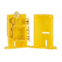 Idena Laternenlichter - 1 Led, weiß, Gehäuse gelb, 2,5 x 3 cm, 2 Stück, batteriebetrieben