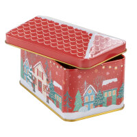 Keksdose Weihnachten kleines Haus, 12 x 7 x 8 cm