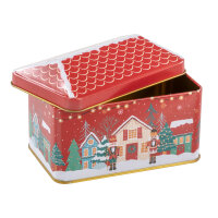 Keksdose Weihnachten kleines Haus, 12 x 7 x 8 cm