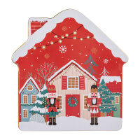 Keksdose Weihnachten Haus mit Schornstein, 16,5 x 17,5 x...