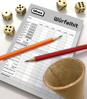 Würfelhit - doppelseitig bedruckt für 3060 Spiele - 3 Stück