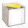 Zettelbox, 700 Blatt, 9 x 9 cm, lose, 80 g/m²