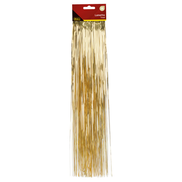 Idena Lametta - glatt, 300 Fäden, gold, 50 cm