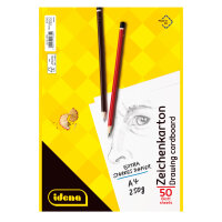 DIN A4 Zeichenkarton mit 50 Blatt, FSC-Mix zertifiziert,...