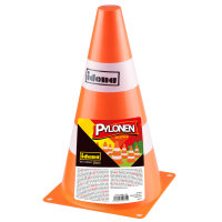 Pylonen - 10 Stück, 15,5 x 9,8 cm, orange/weiß