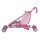 Puppen-Buggy "Punkte Motiv", zusammenklappbar, pink