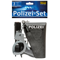 Polizei-Set - 3-teilig, mit Pistole, Halfter und...