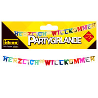 Partygirlande "Herzlich Willkommen", FSC®...