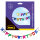 Bunte Partygirlande mit der Aufschrift Happy Birthday in ca 1,55 Metern Länge aus FSC-Mix Material