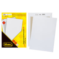 Weiße Rückwandtaschen in B4-Format mit...